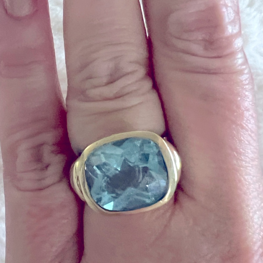 David Yurman Noblesse Blue Topaz Ring